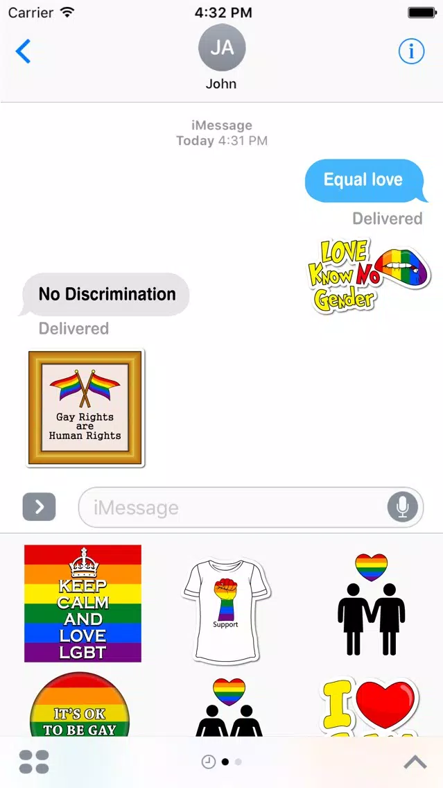 Be Yourself - LGBT Pride Emoji Stickers سکرین شاٹس