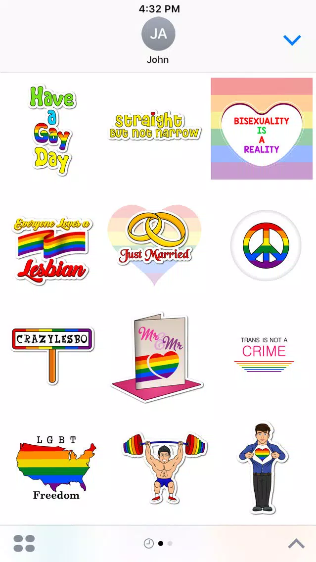 Be Yourself - LGBT Pride Emoji Stickers سکرین شاٹس