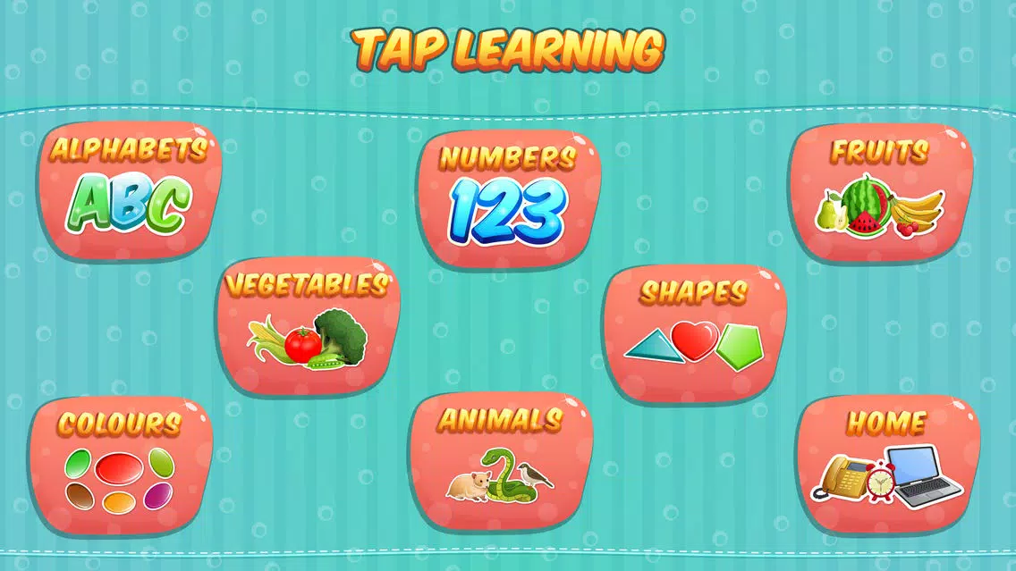 Tangkapan layar First Words Toddler Tap Learning Free : Learn & Match game for Kids