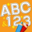 Anitrek Coloring - Alphabets & Numbers Colorbook