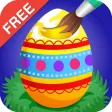 Easter Coloring Free : Paint the Eggs, rabbits and chickens Easter Coloring Free : Paint the Eggs, rabbits and chickens