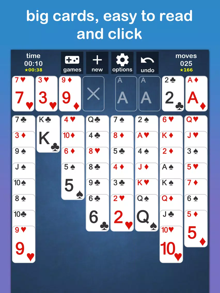 Freecell Solitaire - iFreeCell iPad Screenshots