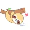 Active Sloth Sticker