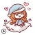 Animated Lazy Girl With Pillow