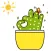 Cute Cacti Cactus Stickers