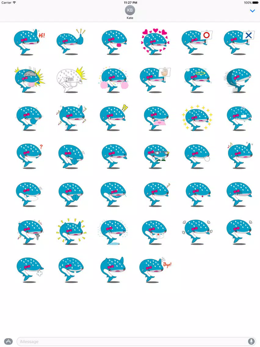 Giant Whale Shark Sticker iPad Screenshots