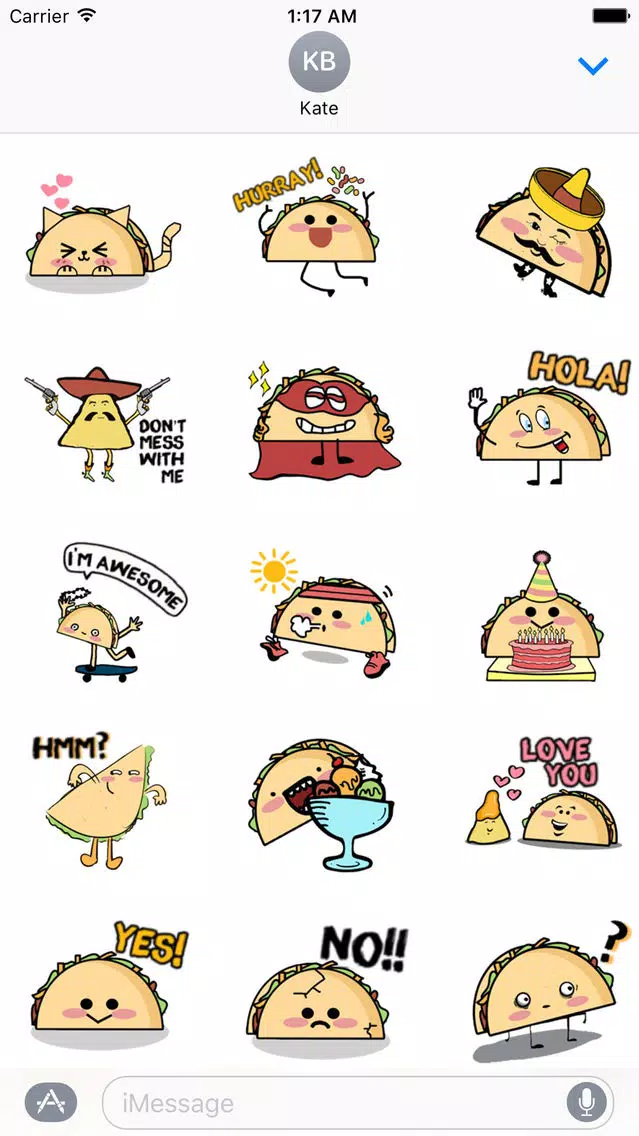 Taco Emoji TacoMoji Sticker Screenshots