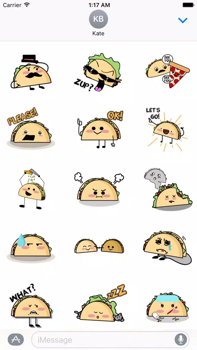 Taco Emoji TacoMoji Sticker Screenshots