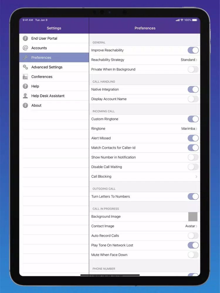 Quantum Fiber Connected Voice iPad Screenshots