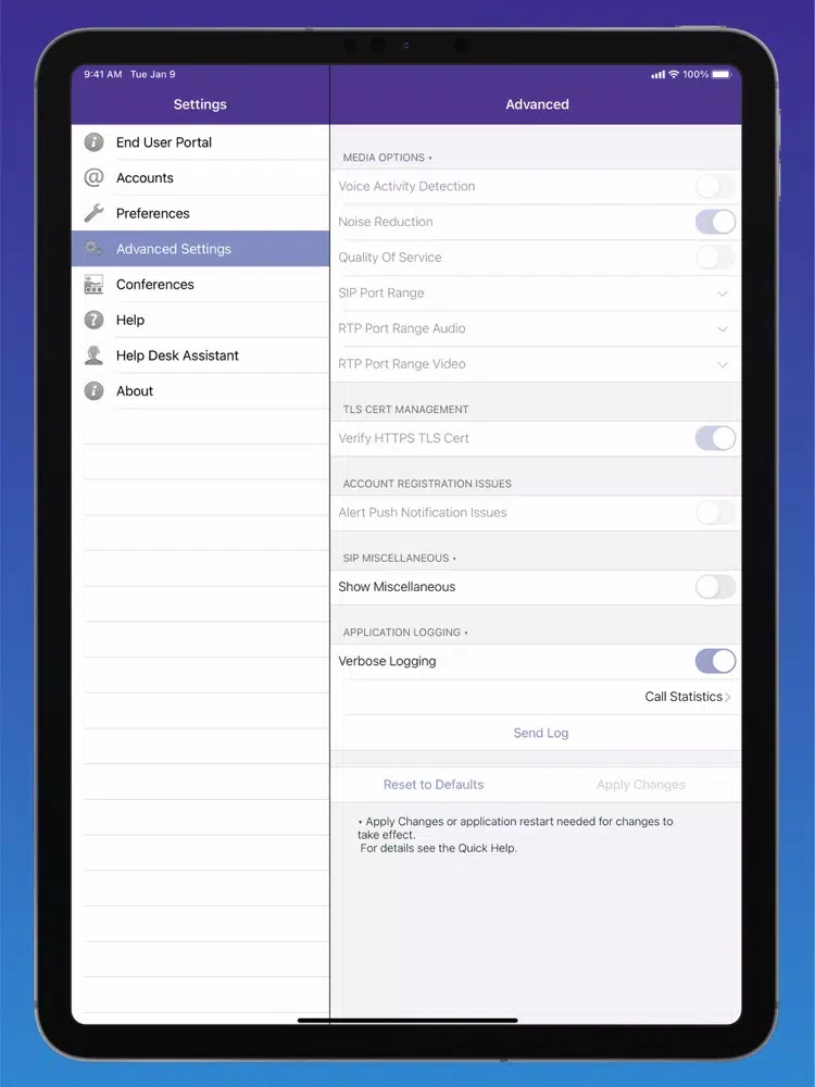 Quantum Fiber Connected Voice iPad Screenshots