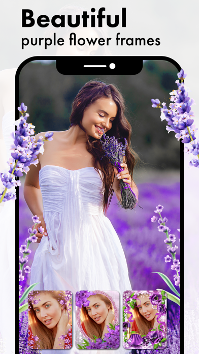 Purple Flower Photo Frames Screenshots