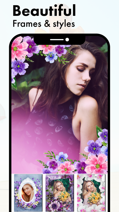 Purple Flower Photo Frames Screenshots