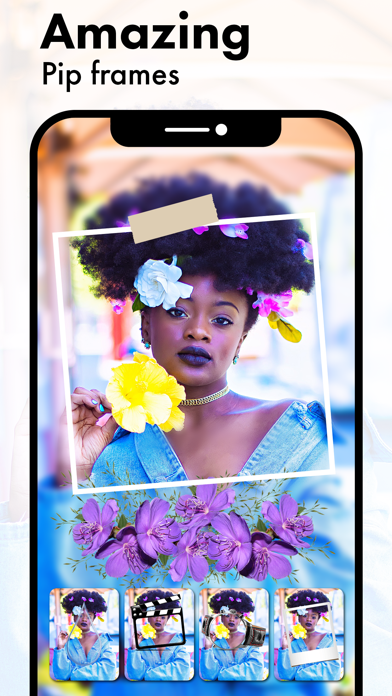 Purple Flower Photo Frames Screenshots