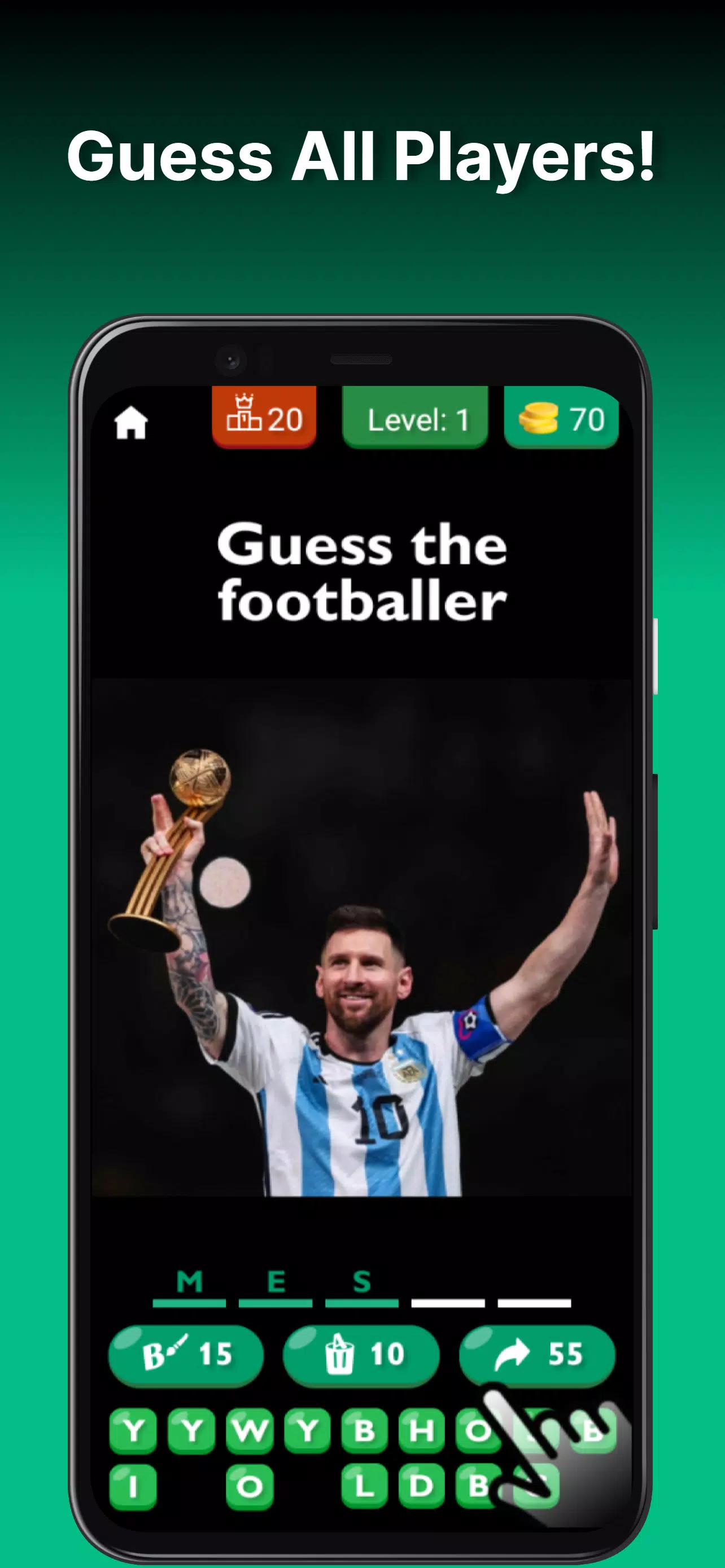Tangkapan layar Guess The Footballer 2024