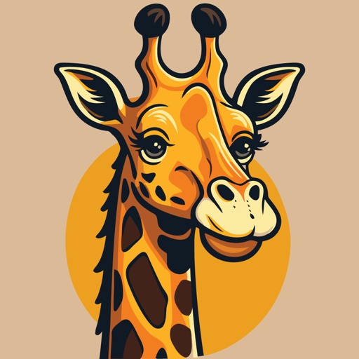 Cute Giraffe Animal Stickers! Cute Giraffe Animal Stickers!