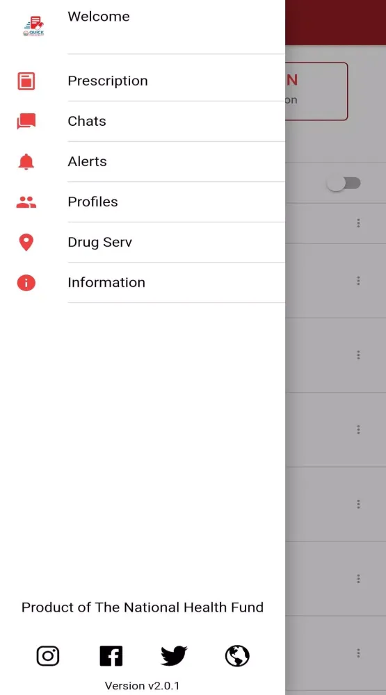 NHF Quick Prescript Screenshots