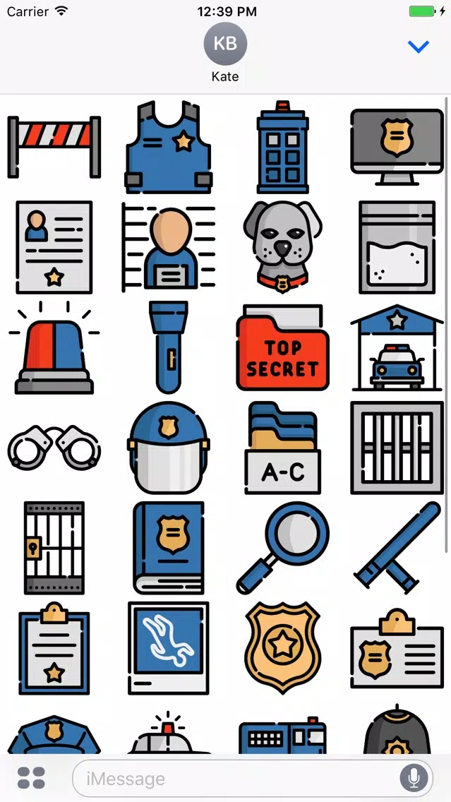 PoliceEmoji Stickers Screenshots