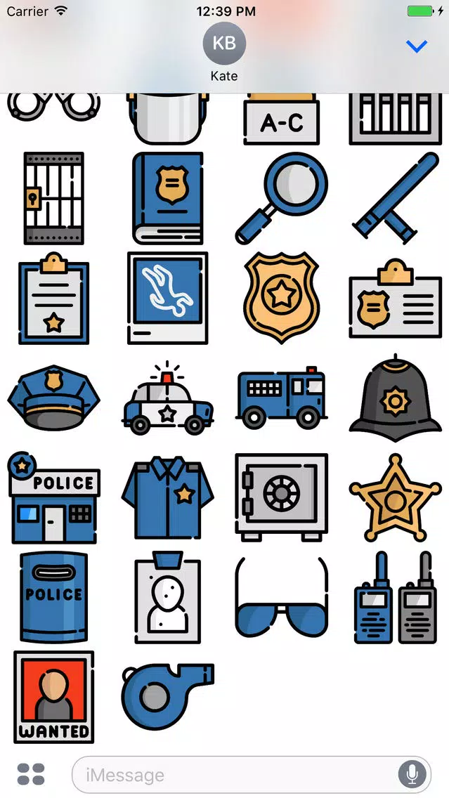 PoliceEmoji Stickers Screenshots