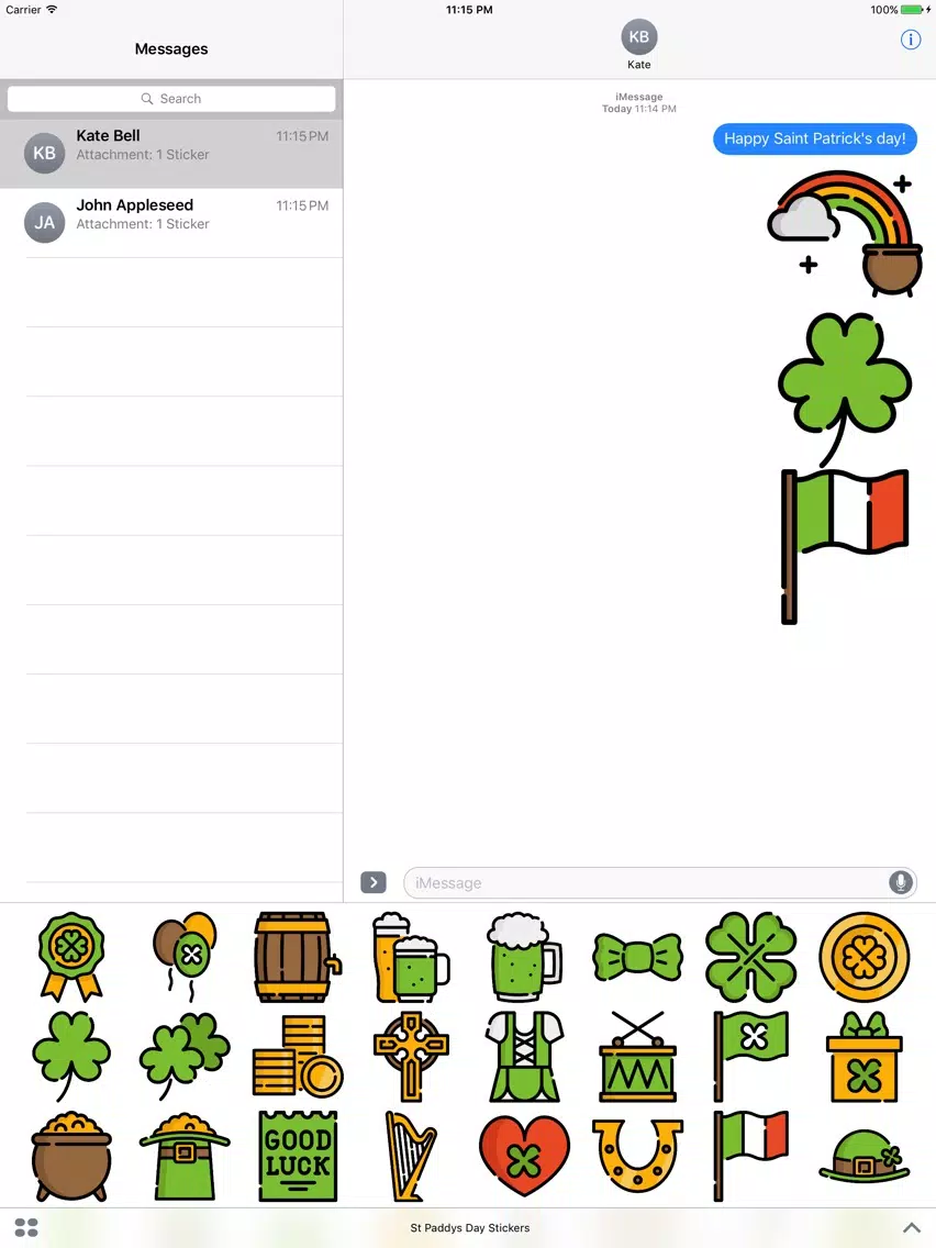 St. Paddy's Day Stickers - Patrick's Emoji iPad Screenshots