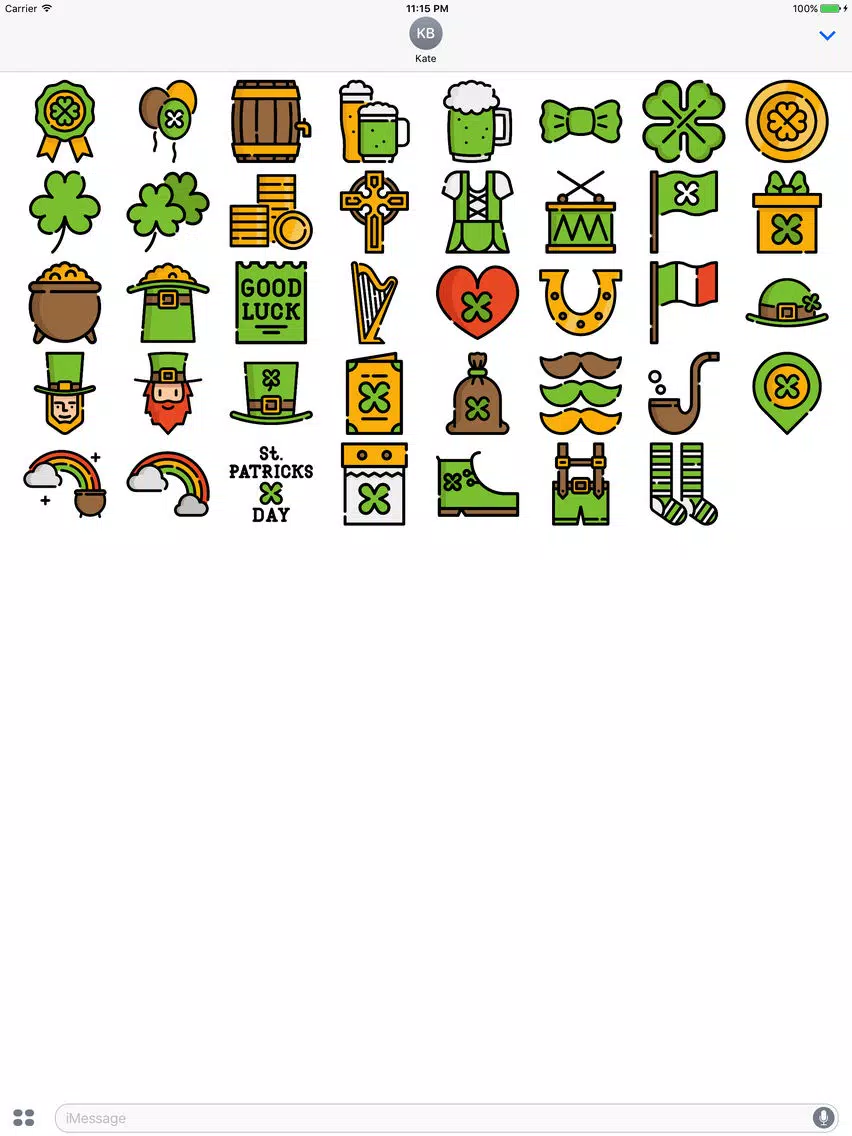 St. Paddy's Day Stickers - Patrick's Emoji iPad Screenshots