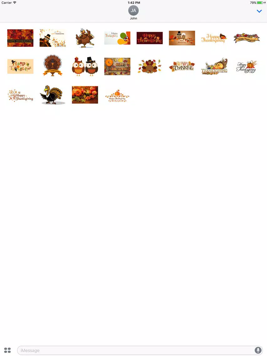 Thanksgiving Turkey Stickers! iPad Screenshots