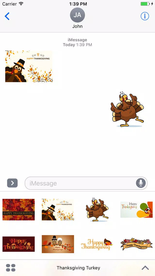 Thanksgiving Turkey Stickers! Screenshots