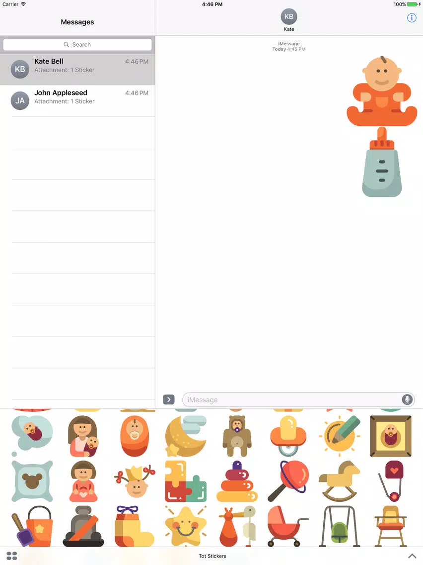 Tots Stickers - Emoji for Young Families iPad Screenshots