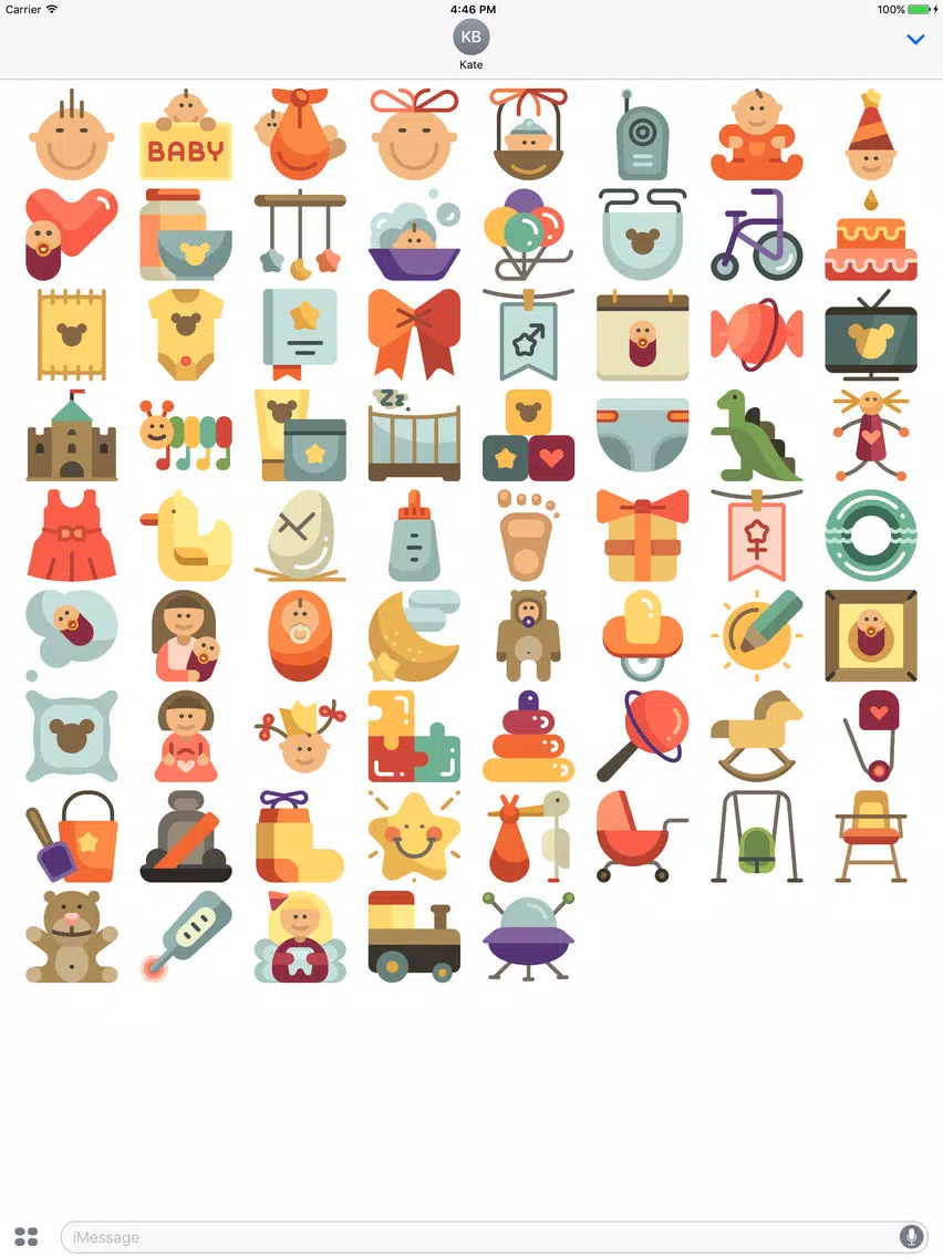 Tots Stickers - Emoji for Young Families iPad Screenshots