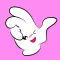 Handy sticker emoji