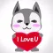 Husky dog emoji & sticker
