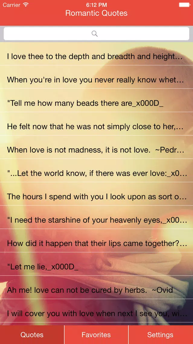 Romantic's Quotes Screenshots