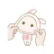 Anna Rabbit animated stickers