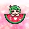 Watermelon Girl stickers pack