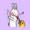 Rabbit and Chicks Animated