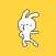 Funny Rabbit Dancing.s Sticker