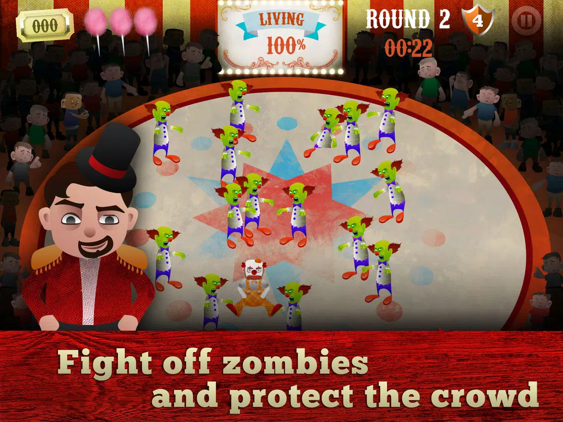 Zrzuty ekranu Attack of the Zombie Clowns! iPad 