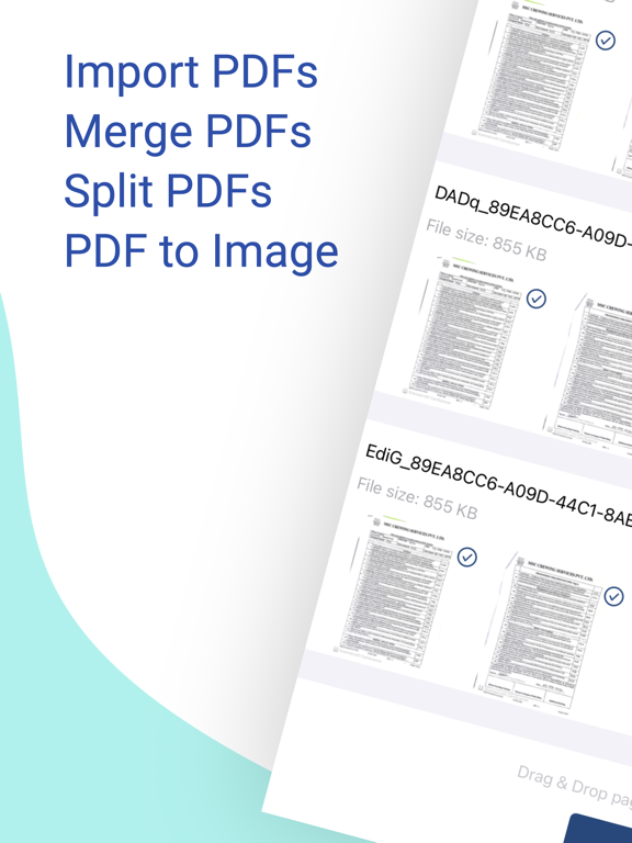 combine pdfs & pdf merger iPad Screenshots