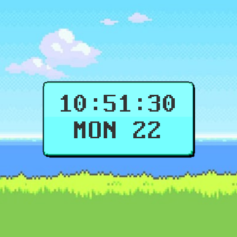 Tangkapan skrin 8 Bit Watch Face