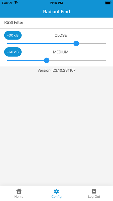 Screenshot di Radiant BLE Find