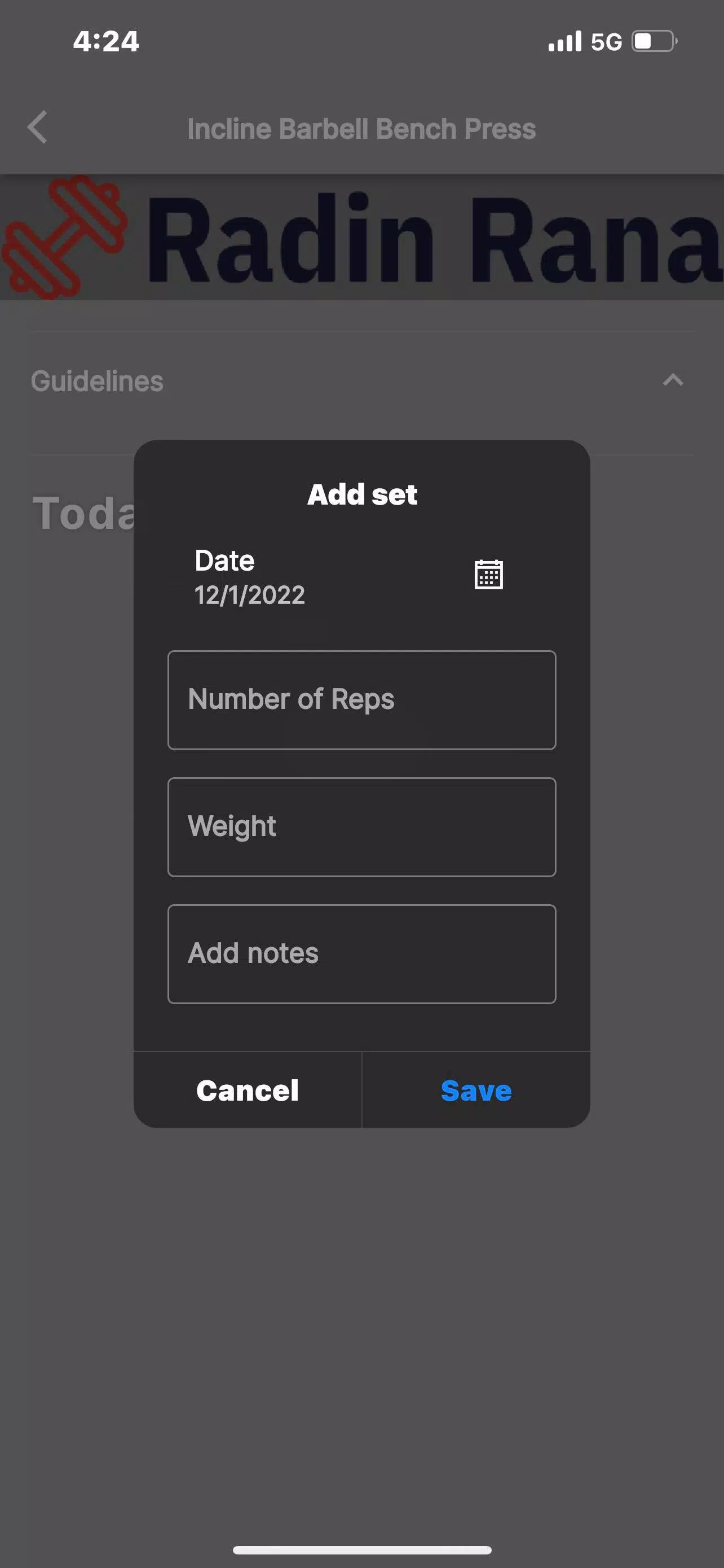 Radin Rana Fitness Screenshots