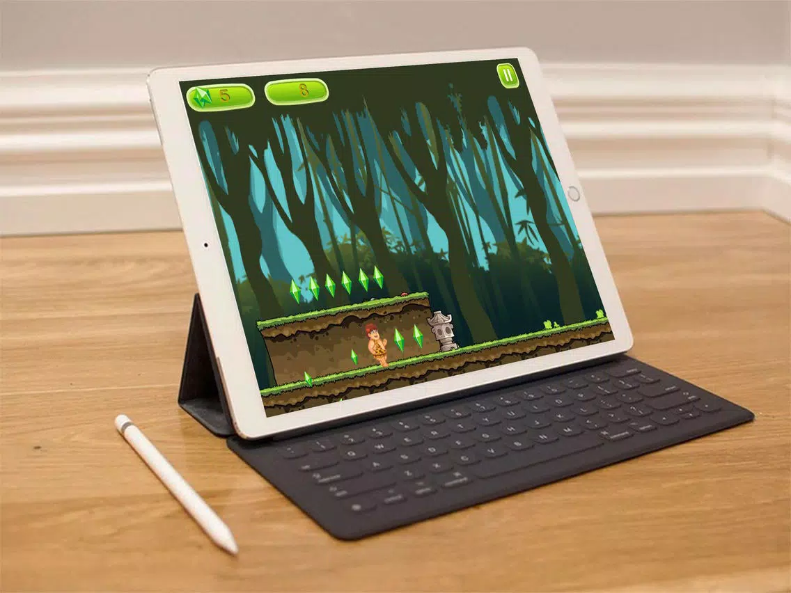 wilderness boy sprint in the forest - the jungle book version 0 iPad Screenshots