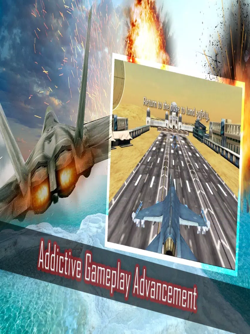 Jet Fighter Attack 3d - Enjoy real f16 at supersonic speed iPad 應用截圖