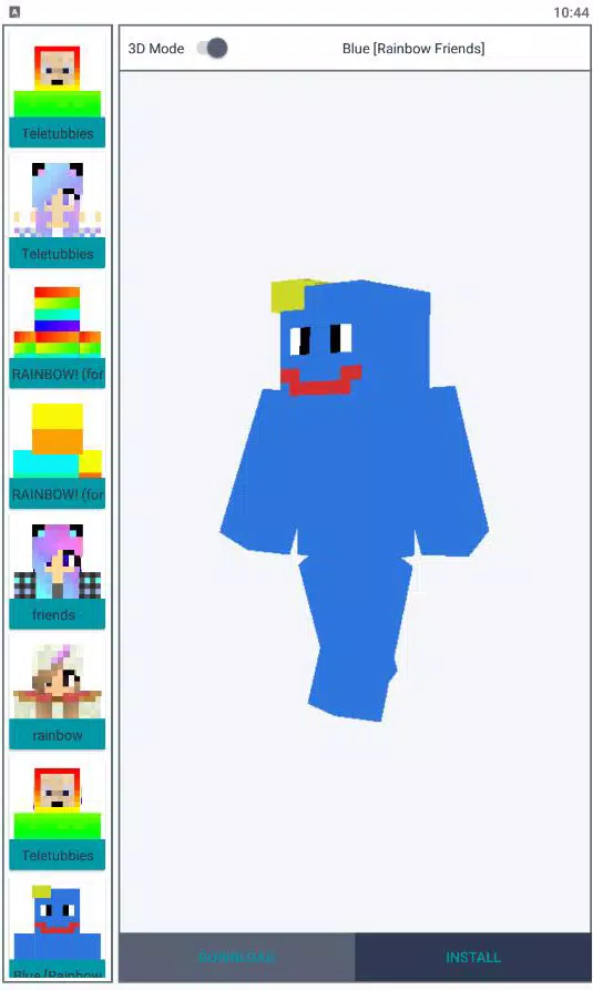 Rainbow Friends Skin MCPE Mods Screenshots