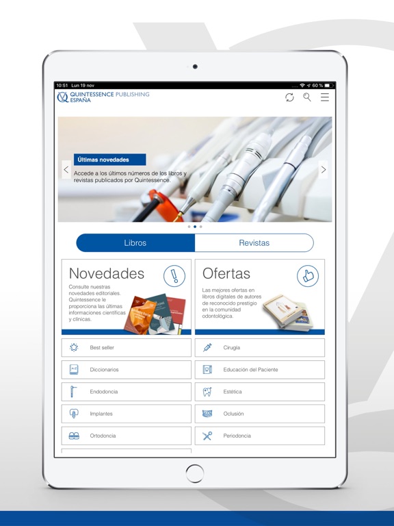 Quintessence Reader iPad Screenshots