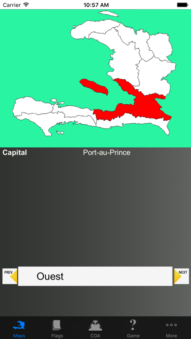 Haiti Department Maps and Capitals Screenshots