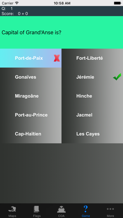Haiti Department Maps and Capitals Screenshots