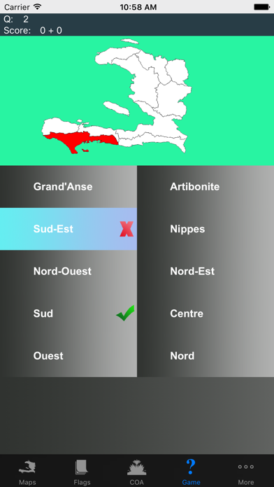 Haiti Department Maps and Capitals Screenshots