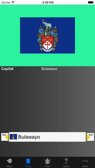 Zimbabwe Province Maps, Flags and Capitals Screenshots