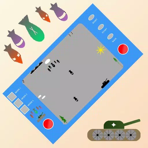 Tank and Bombs Retro Tank and Bombs Retro