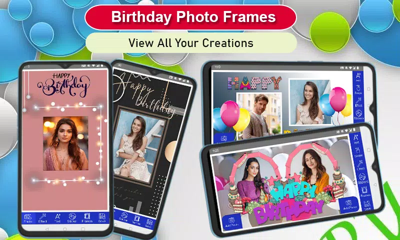 Birthday Photo Frames Screenshots